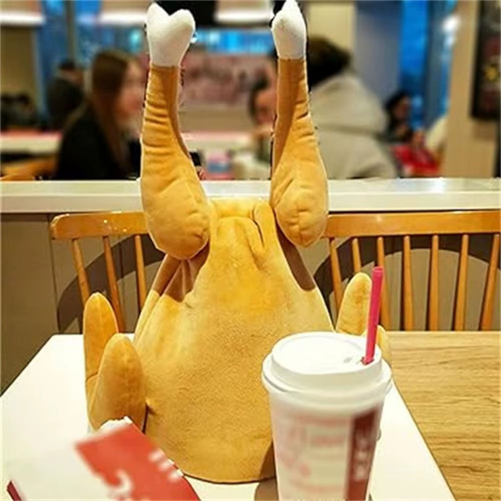 Dancing Roast Turkey Hat with Music, Funny Plush Thanksgiving Hat – image 3
