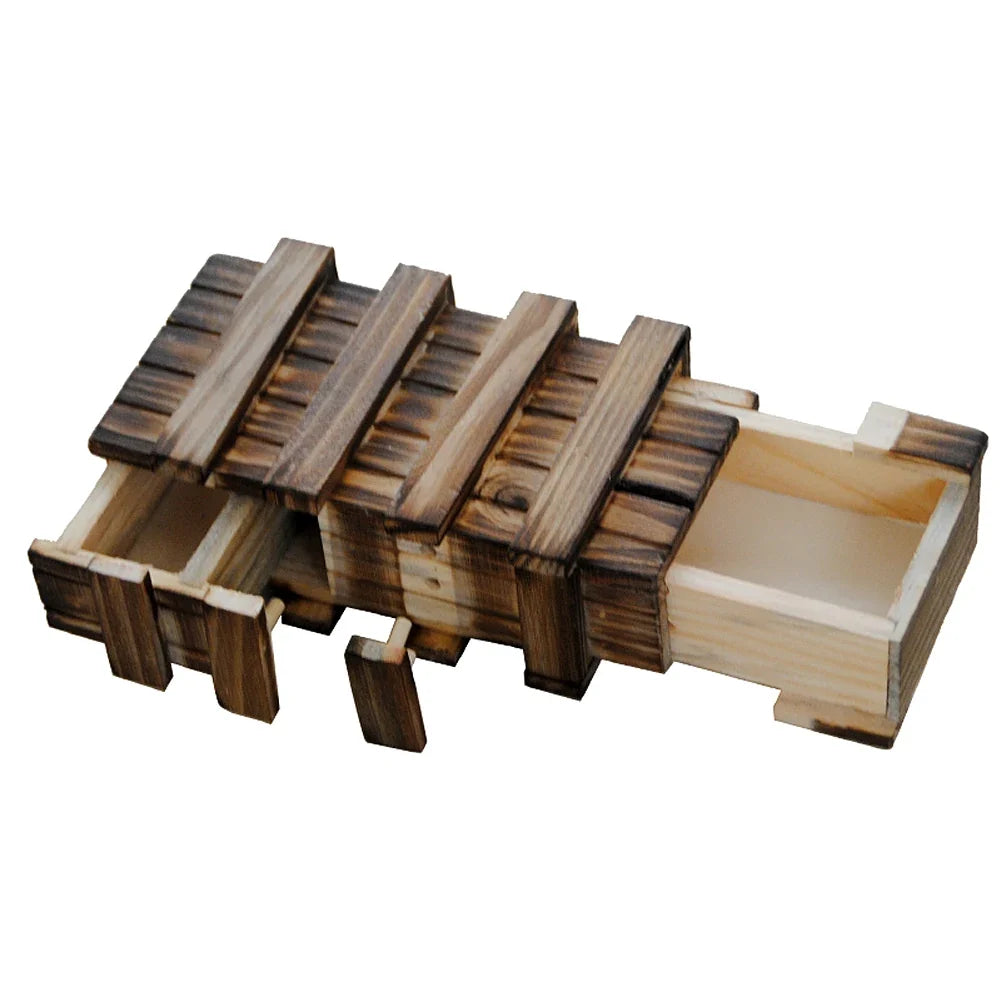 Wooden Puzzle Box - Secret Drawer Brain Teaser Gift Box – image 3