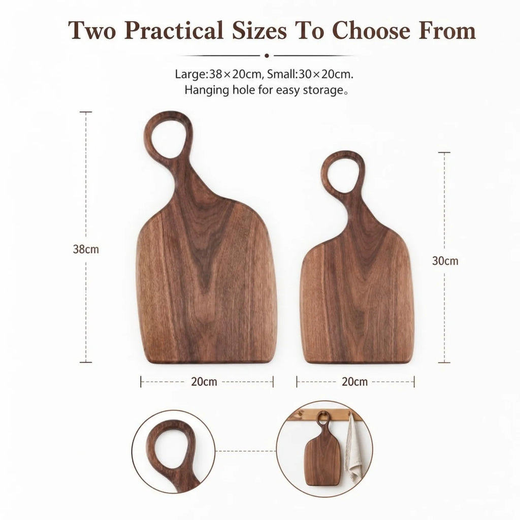 Cutting Board Set, Walnut Wood Charcuterie Boards, 2 Pieces – image 3