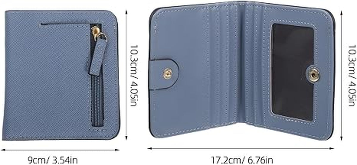 Ultra Thin Women's Wallet, Slim PU Leather Mini Card Clutch – image 2