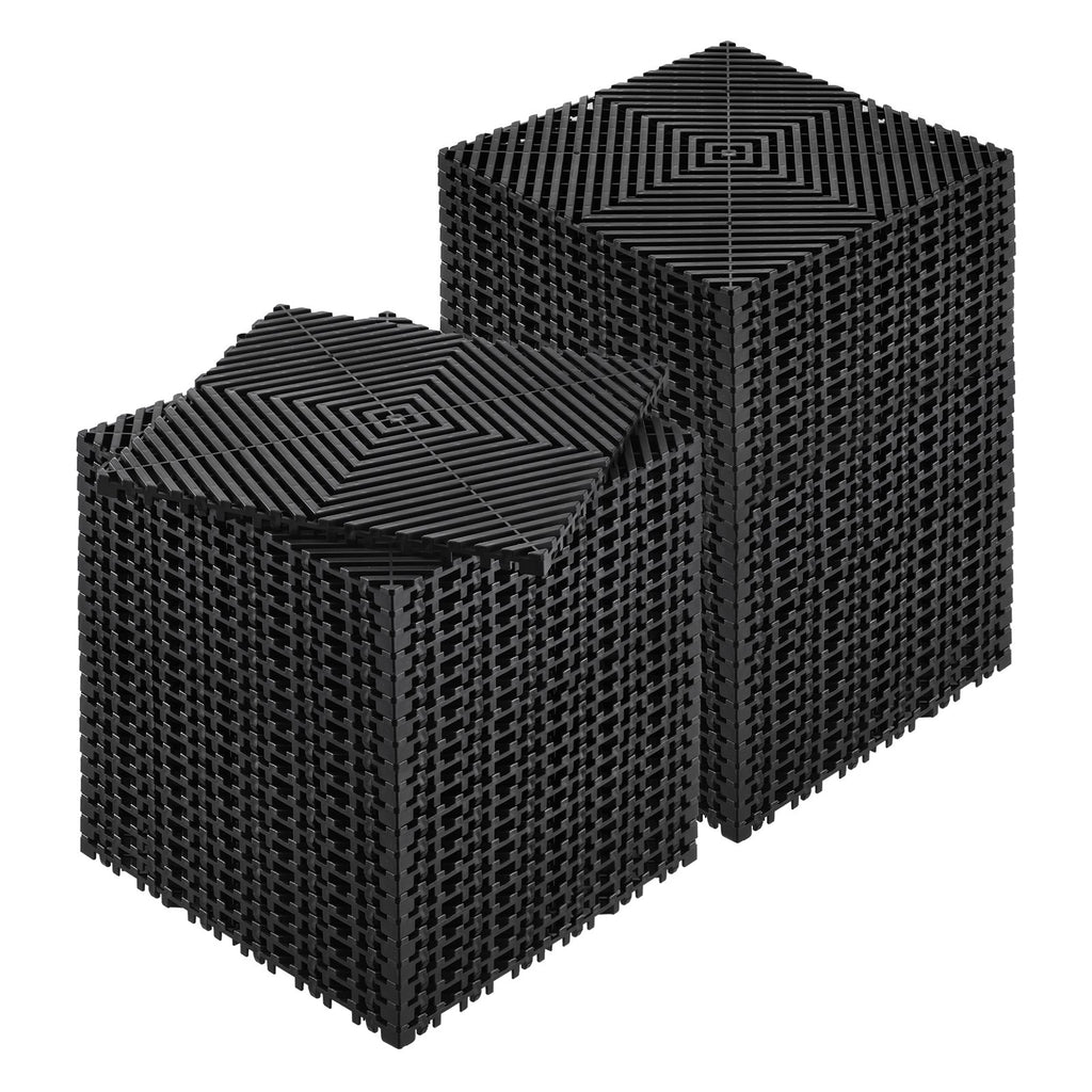 Interlocking Drainage Floor Tiles 12 x 12 In, 50 Pack for Garage