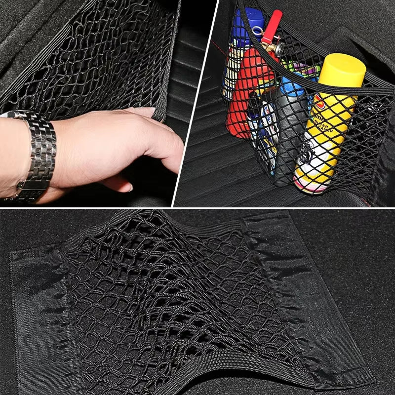 Elastic Mesh Cargo Net Pocket - Car Trunk & Seat Back Organizer – image 7