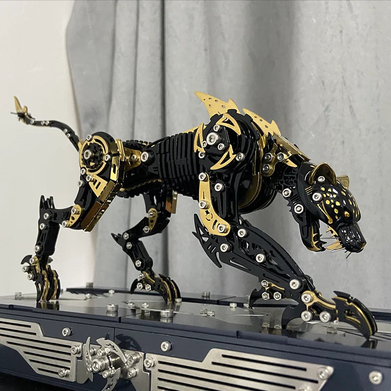 3D Metal Mechanical Cheetah Model Kit for Adults
