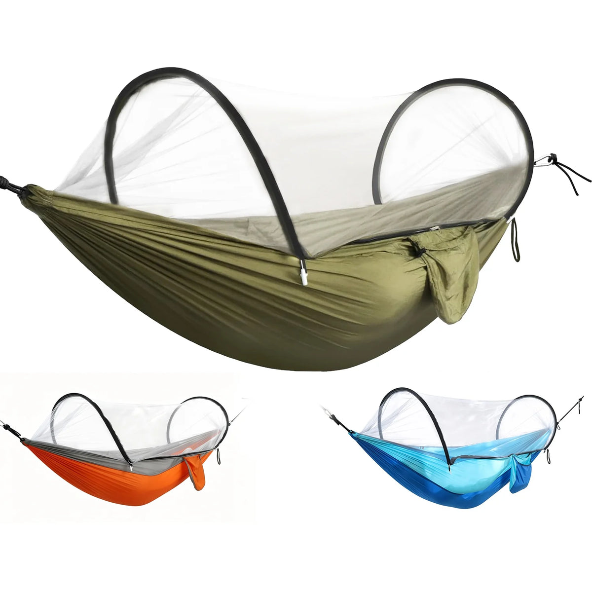 Camping Hammock with Mosquito Net - 440 lb Portable Nylon Hammock – image 5