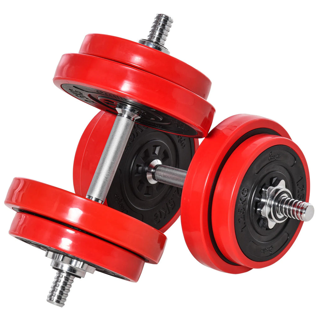 Adjustable Dumbbell Barbell Set – 44 lb 2-in-1 Home Gym Weights – image 2