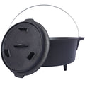 Campfire Cooking Pot Deep Camping Pot with Leg Stand