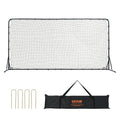 12 x 6 ft Soccer Rebounder Net With Steel Frame and Bag – image 1