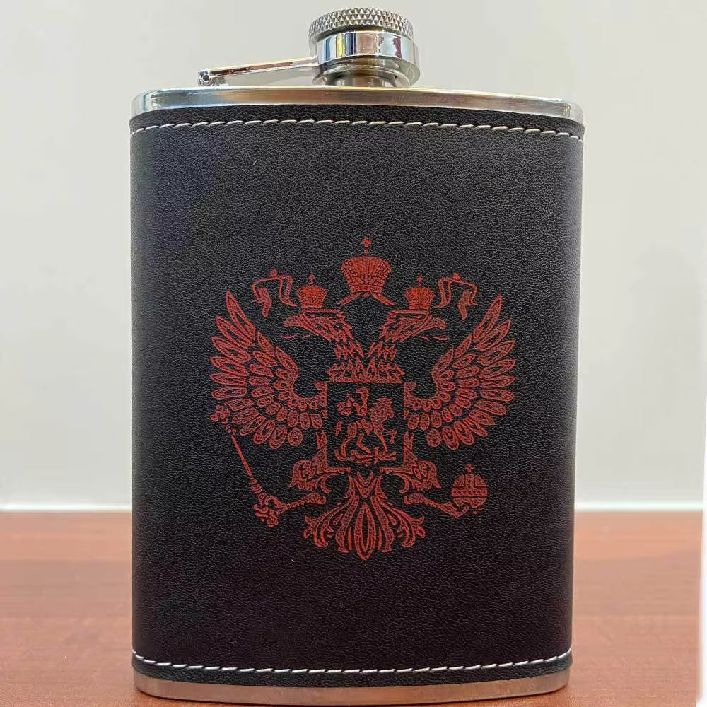 8 oz Stainless Steel Hip Flask Gift Set with Funnel and 2 Cups – image 5