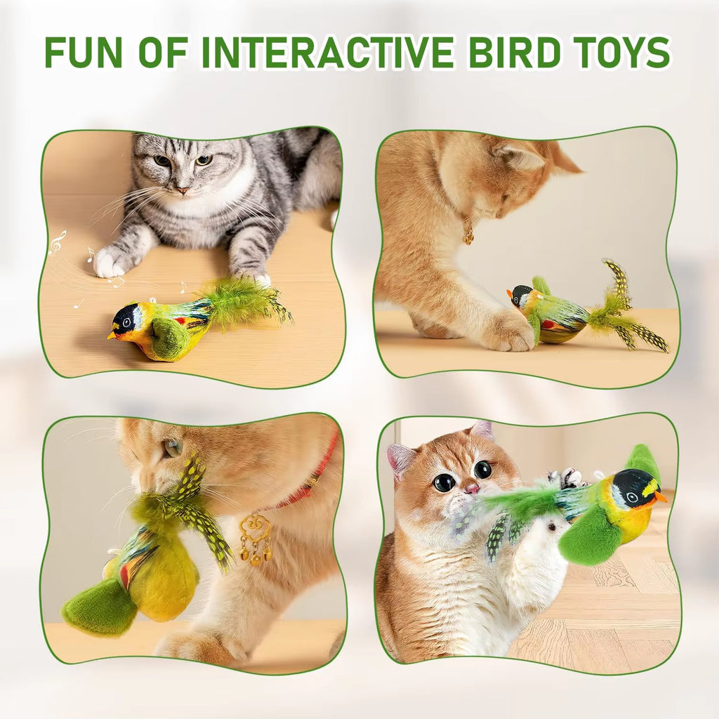 Realistic Chirping Bird Plush Cat Toy – image 6