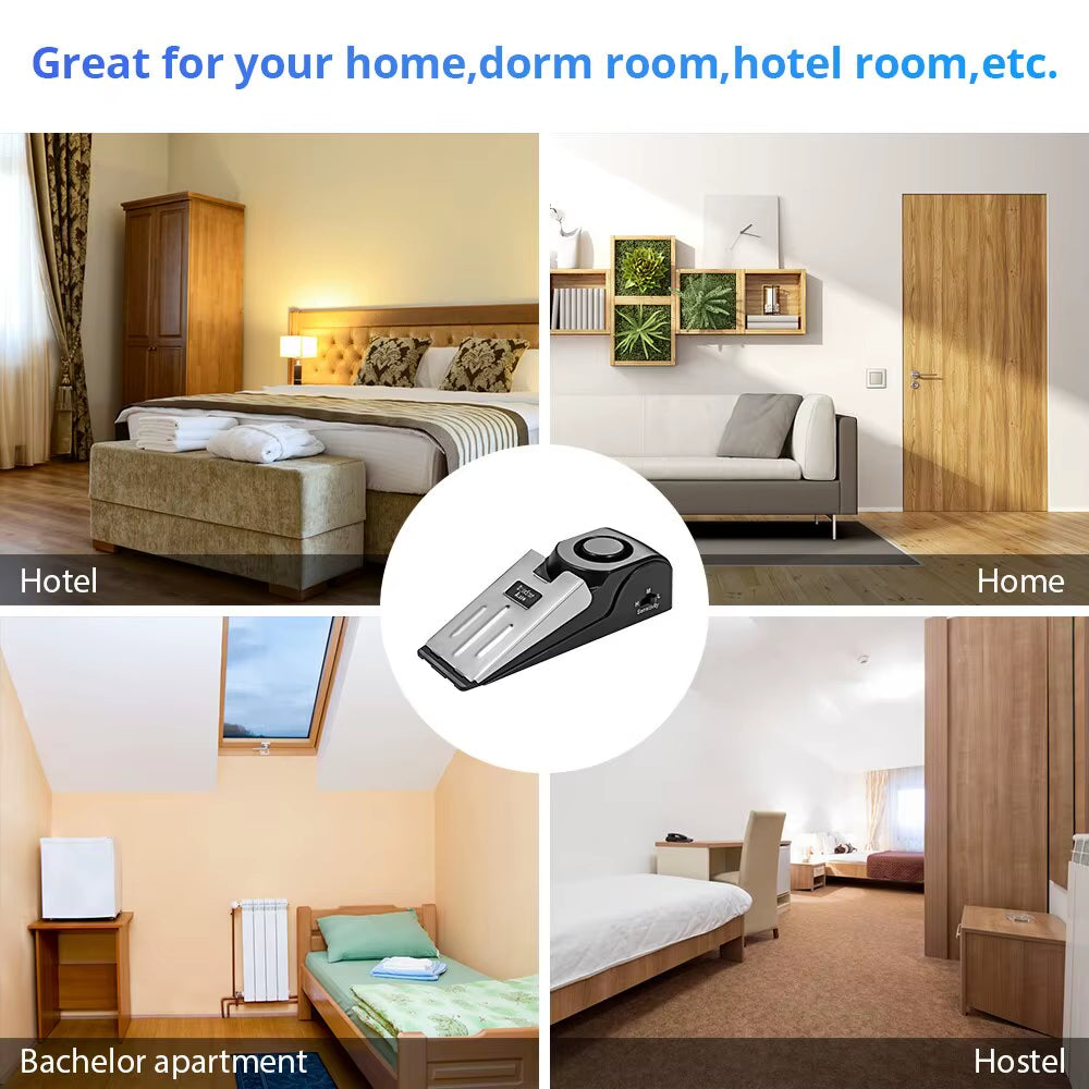 Door Stop Alarm 2 Pack – 125dB Wireless Wedge Door Alarm – image 6