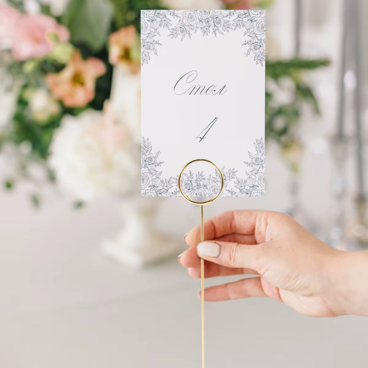 Place Card Holders 36 Pack, Gold Metal Table Number Stands – image 6