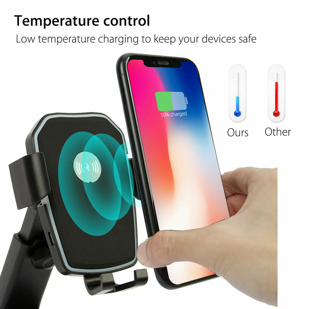 Wireless Car Charger Mount, Qi Fast Charging Phone Holder – image 7