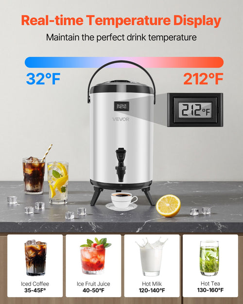 3.2 Gallon Stainless Thermal Urn with Temperature Display – image 2