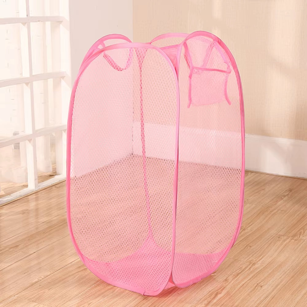 Mesh Laundry Basket - Foldable Breathable Hamper, 40 x 40 x 70 cm – image 4