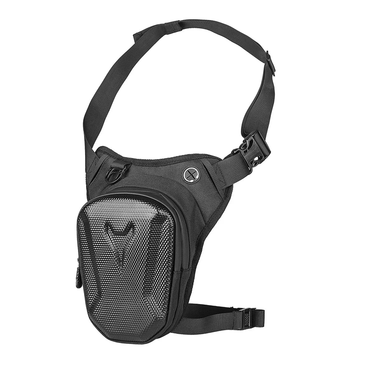 Motorcycle Leg Bag, Water-Repellent Hard Shell Rider Thigh & Waist Pack – image 3