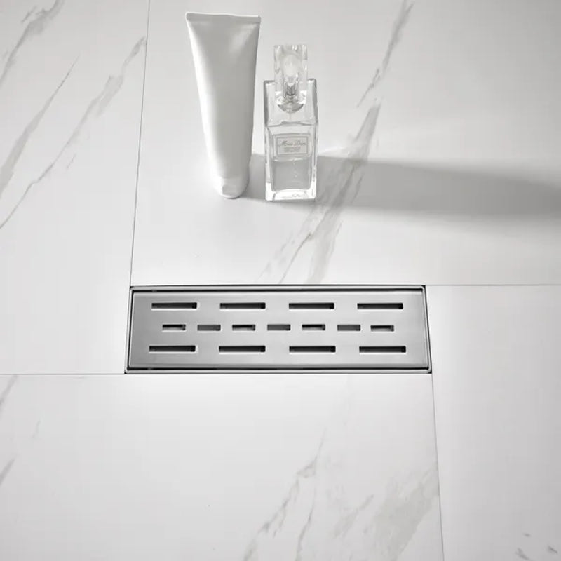 Plumbing 12 in Linear Shower Drain 304 Stainless with Hair Strainer