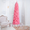 Artificial Christmas Tree 7.5ft Hinged Pencil Pine Unlit