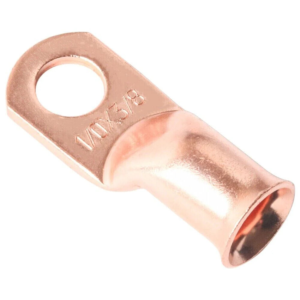Electrical 1/0 AWG Copper Lugs with Heat Shrink, 20 Pcs