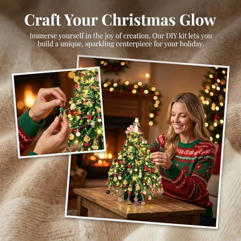 Beaded Christmas Tree Kit - DIY Crystal Craft Set for Adults – image 3