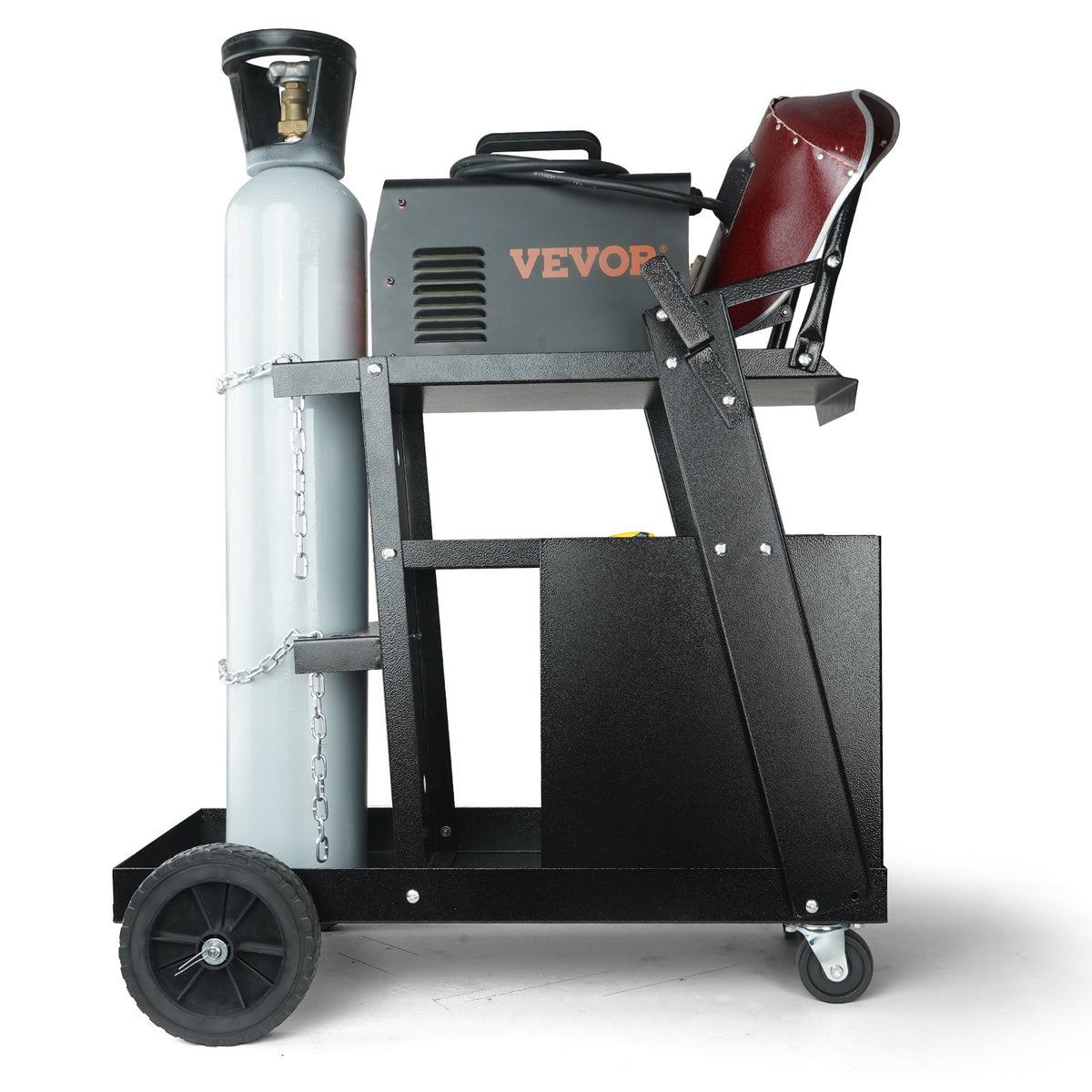 Welding Cart 2-Tier with 4 Drawers, 265 lb Capacity