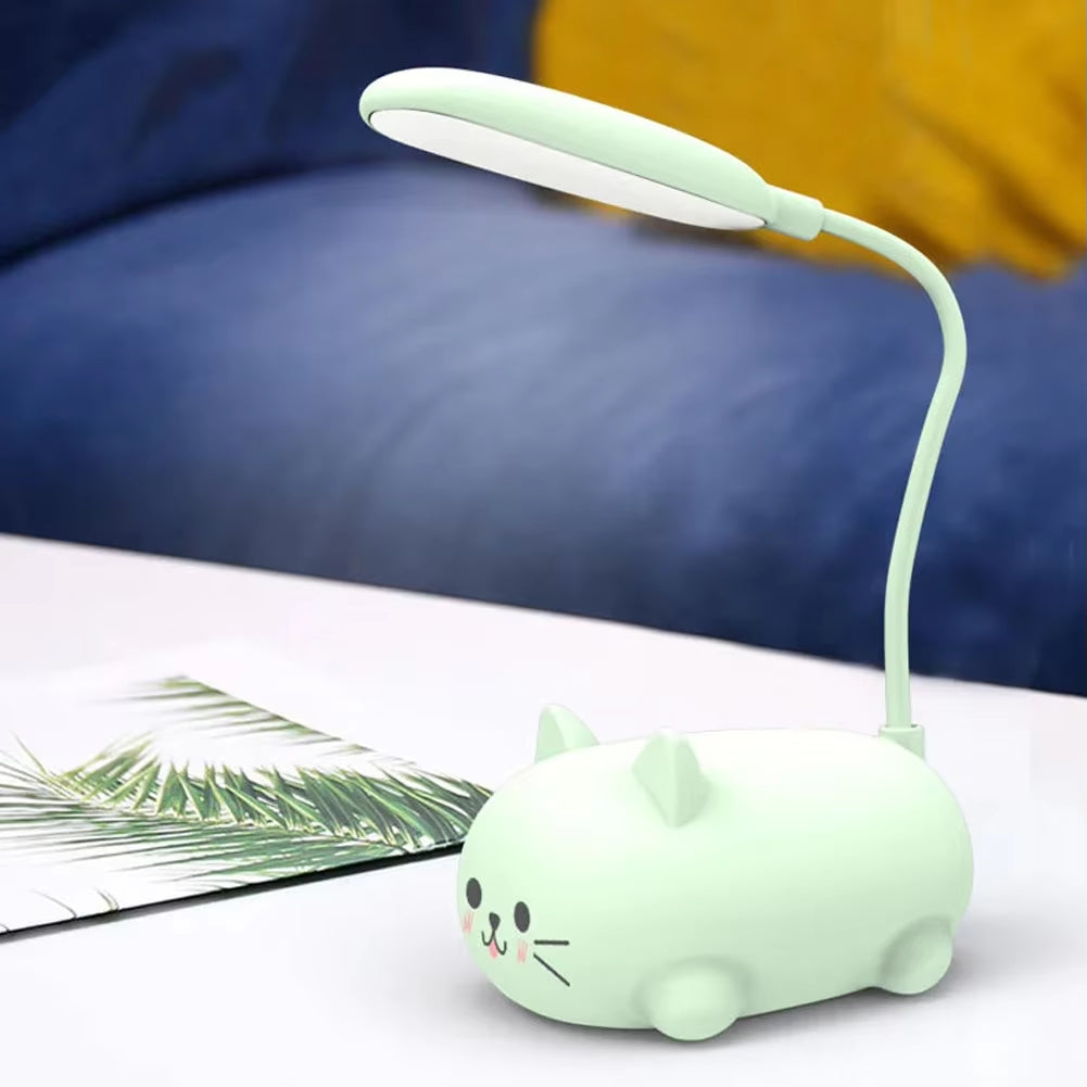 Cute Pig LED Night Light - Foldable USB Rechargeable Desk Lamp