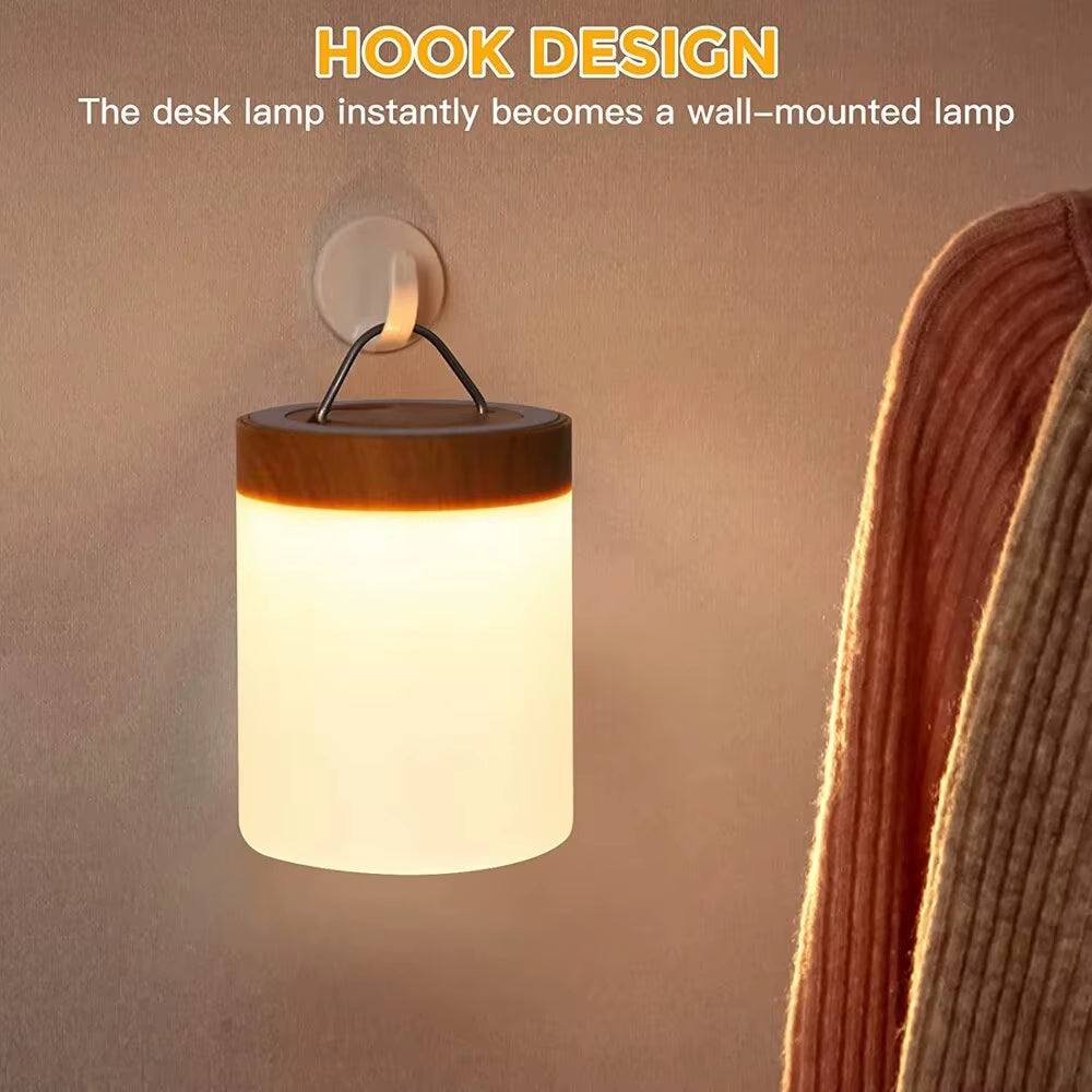 Dimmable Bedside Touch Lamp - 13 Color Changing Night Light with Remote & Timer