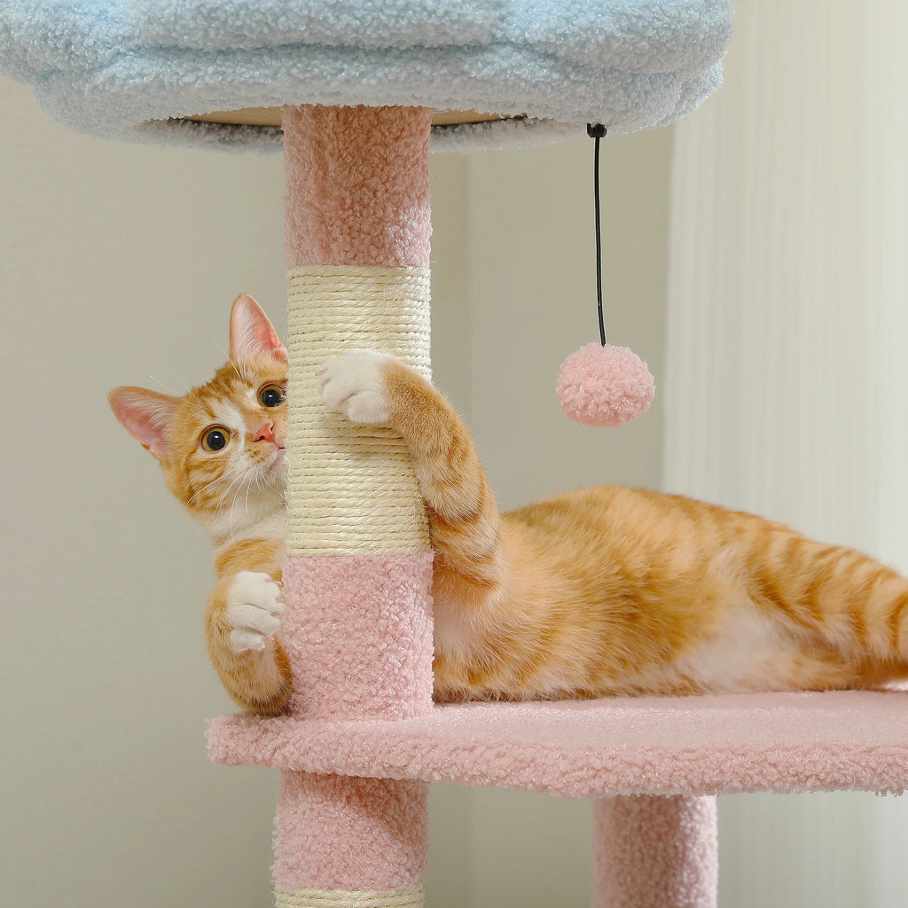 Flower Cat Tree – Multi-Level Cat Tower with Sisal Posts – image 8
