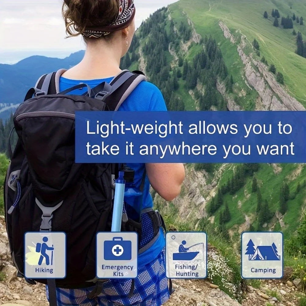 Personal Water Filter Straw for Hiking, Camping and Emergency Kits – image 3