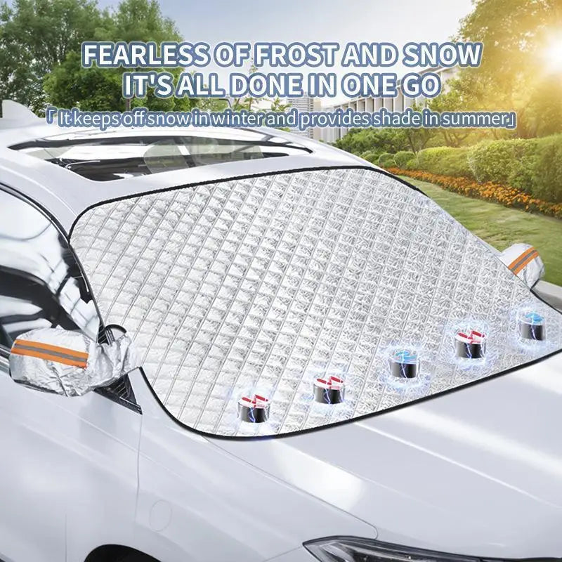 Magnetic Windshield Snow & Sun Shade – Waterproof Car Cover – image 3