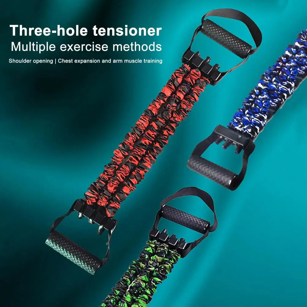 3-Tube Resistance Band Chest Expander – Adjustable with Handles – image 5