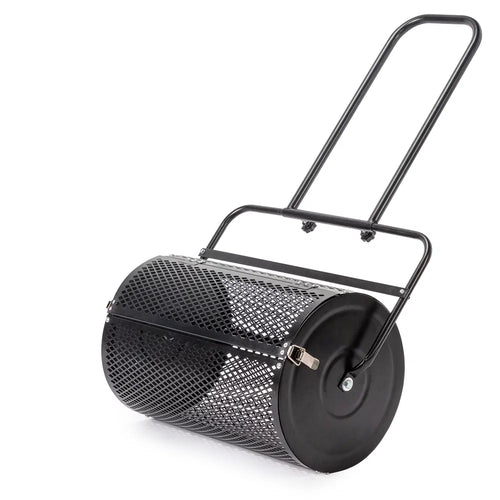 24 Inch Compost Spreader, Peat Moss Roller for Lawn Topdressing – image 1