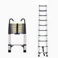 Construction Aluminum Telescopic Ladder, 9.5 ft Extendable