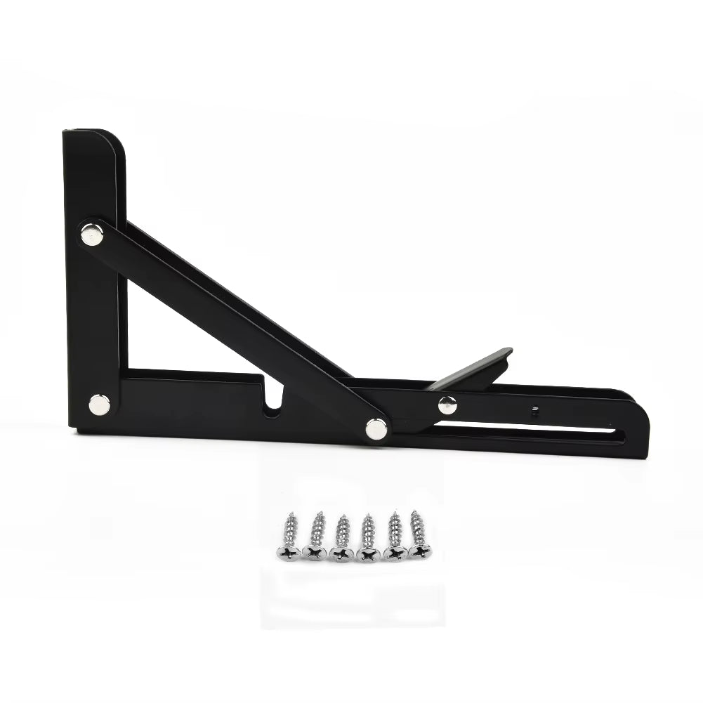 Folding Shelf Brackets - 2-Pack Stainless Steel Camper Table Brackets – image 4