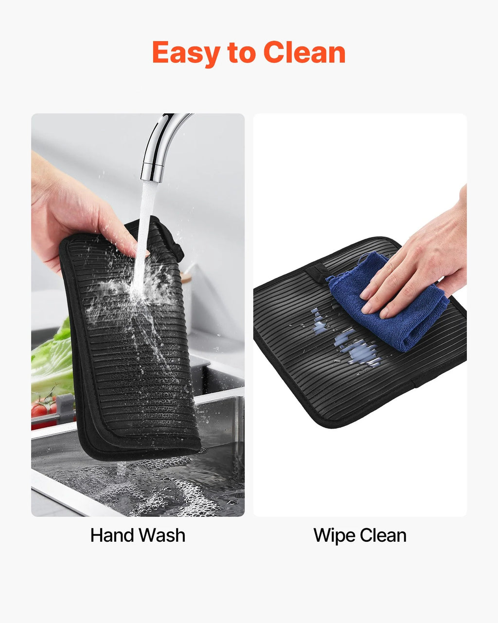 Silicone Pot Holders, 2 Pack Heat-Resistant Hot Pads to 500°F – image 4
