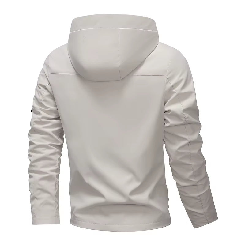 Oilfield Softshell Work Jacket, Hooded Water-Resistant Windbreaker – image 5