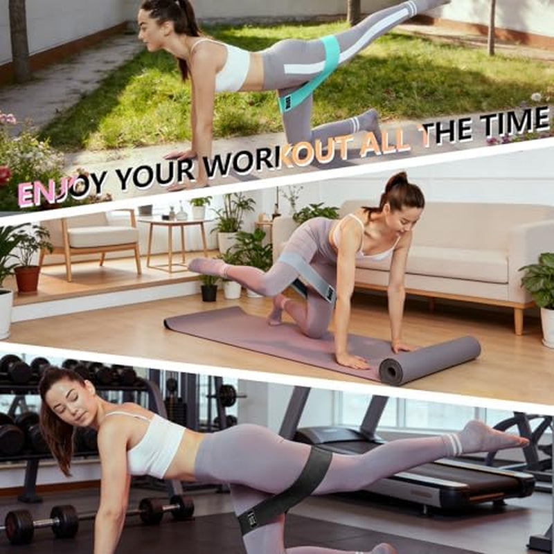 Resistance Bands Set, 4 Fabric Exercise Bands 14-60 lb – image 5