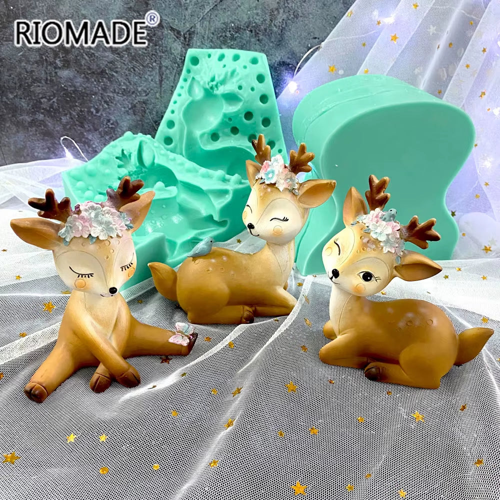 Deer Silicone Mold for Candles, Plaster and Resin Crafts – image 3