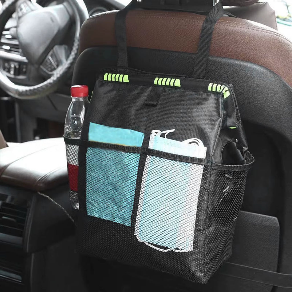 Leak-Proof Car Trash Can with Tissue Holder – image 3