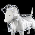 Clear Dog Raincoat - Hooded Waterproof PVC Rain Poncho for Dogs