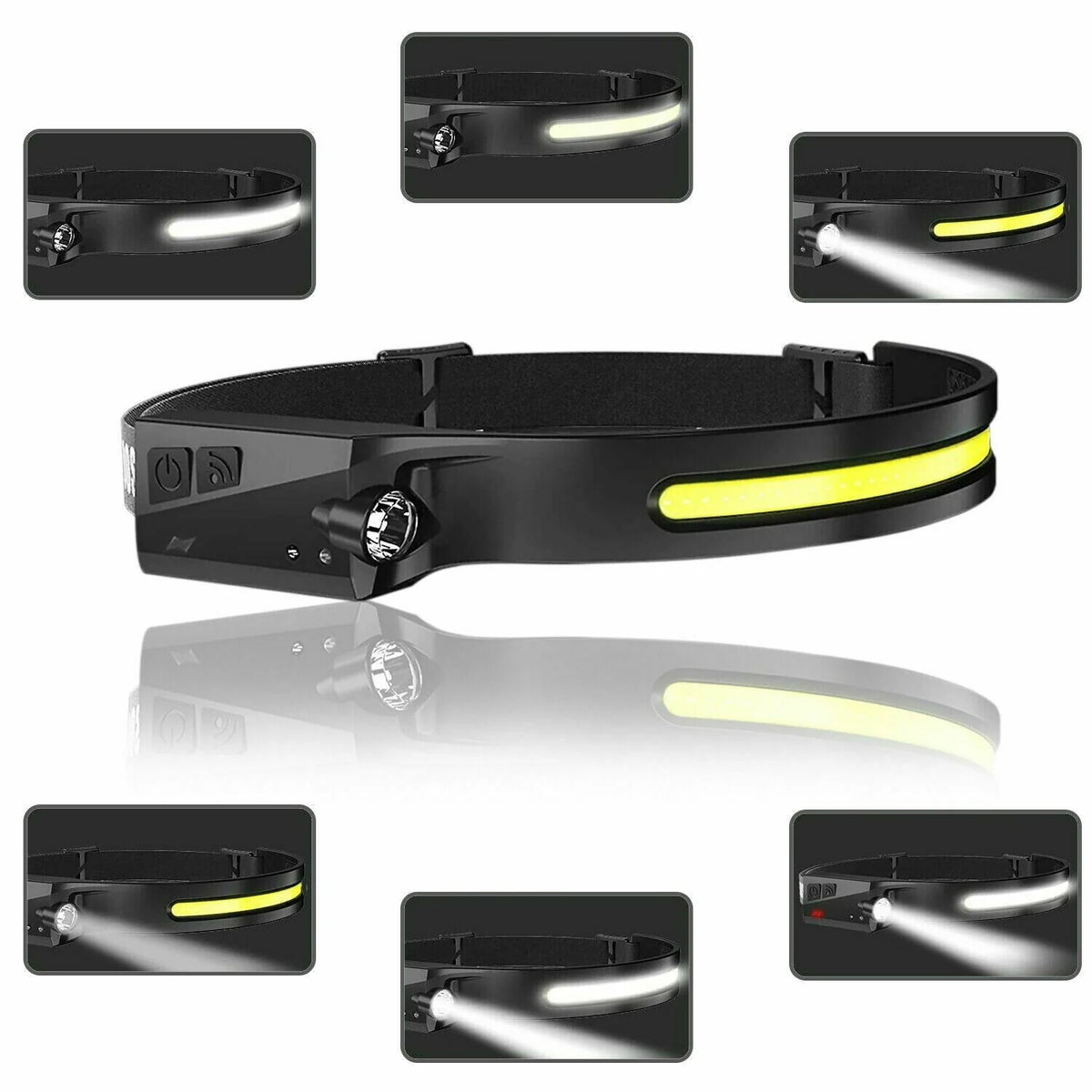 COB LED Headlamp – USB Rechargeable Work Light – image 8