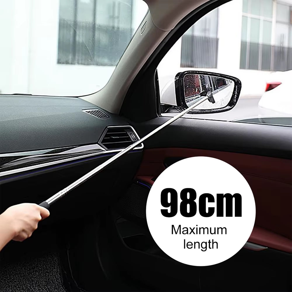 Long Handle Windshield Cleaning Tool - Interior Glass Wiper