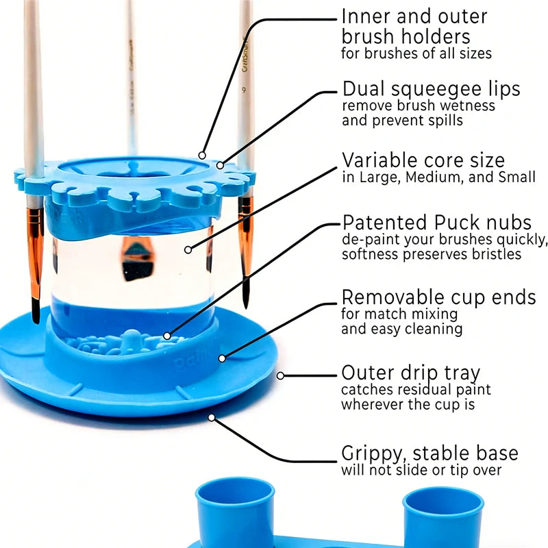 Paint Brush Cleaner – Collapsible Brush Washing Basin – image 8