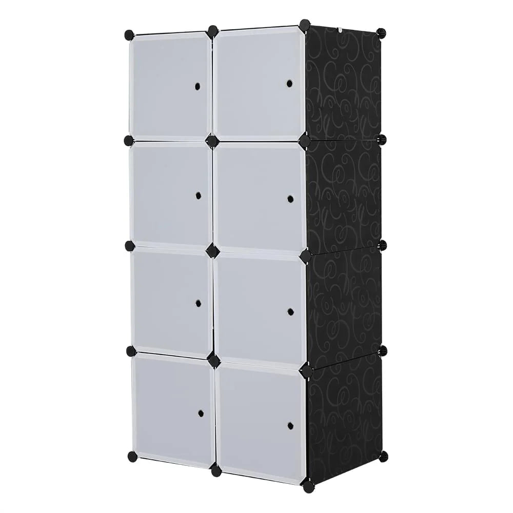 Cube Storage Organizer with Doors - 8-Cube Modular Closet Wardrobe – image 6