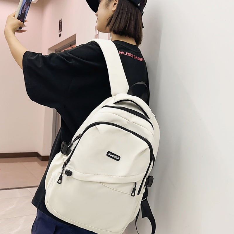 Laptop Backpack – Lightweight Large-Capacity Travel Bag, White – image 12