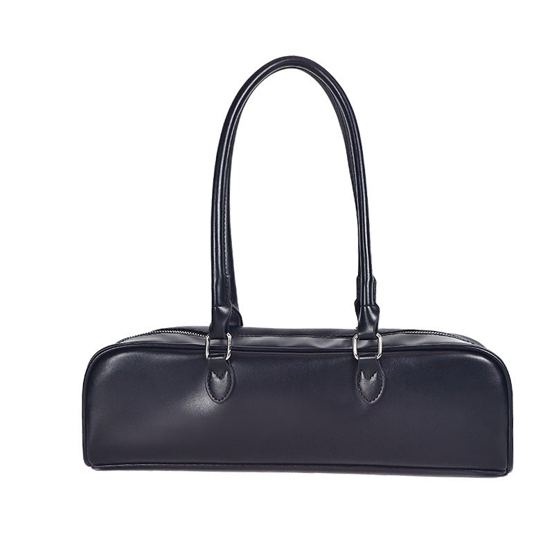 Retro Shoulder Bag – PU Leather Baguette Handbag for Women – image 6