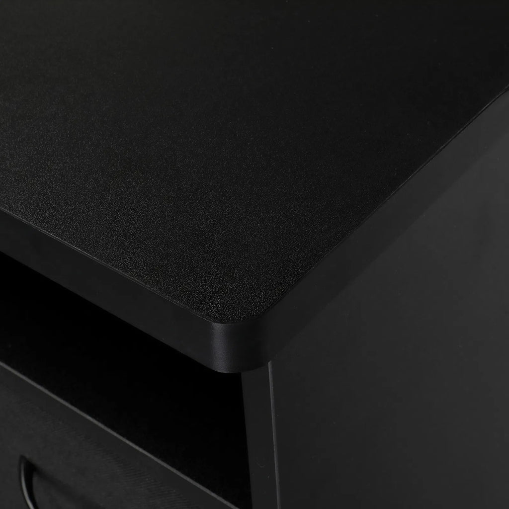 Rolling Manicure Table with Built-In Fan, Double Cabinet and 3 Drawers – image 7