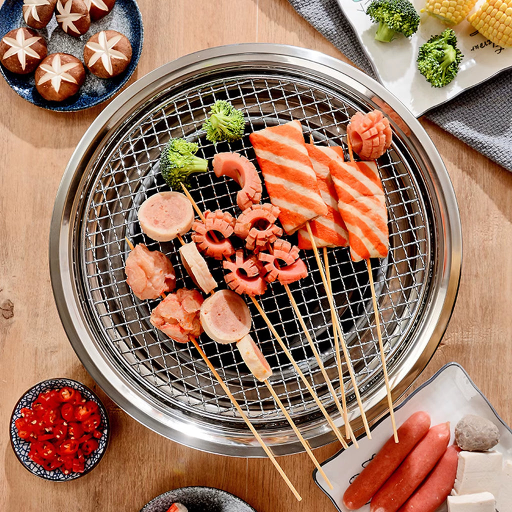 13 Inch Round Tabletop Charcoal Grill with Grill Net – image 5