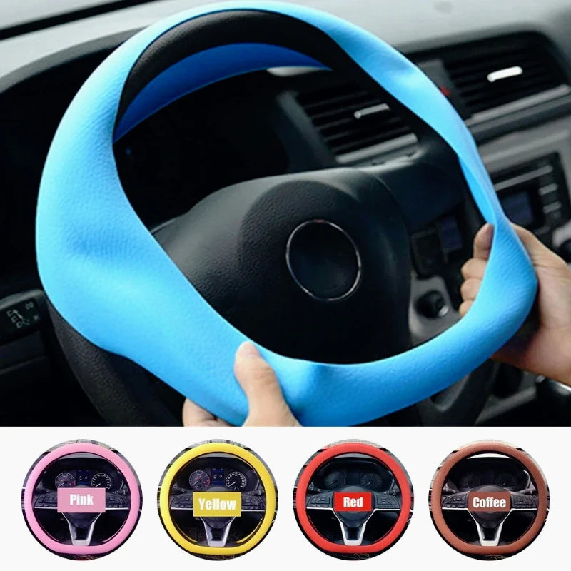 Silicone Steering Wheel Cover - Non-Slip Grip for 32-40 cm Wheels – image 2