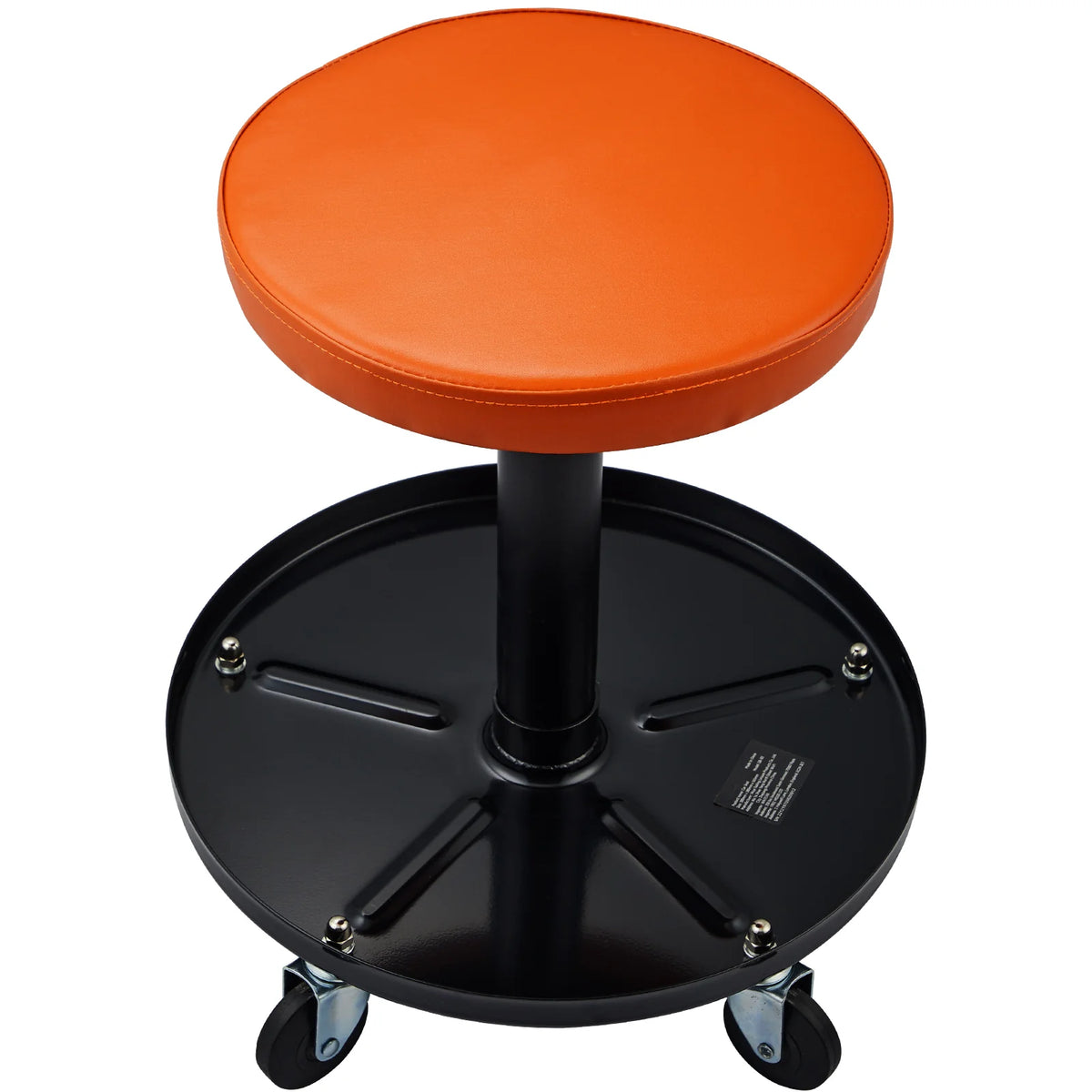Rolling Mechanic Stool, Pneumatic Height-Adjustable Seat with Tray – image 11