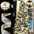 Christmas Tree Ribbon Lights – 32 ft LED Mesh Ribbon Garland